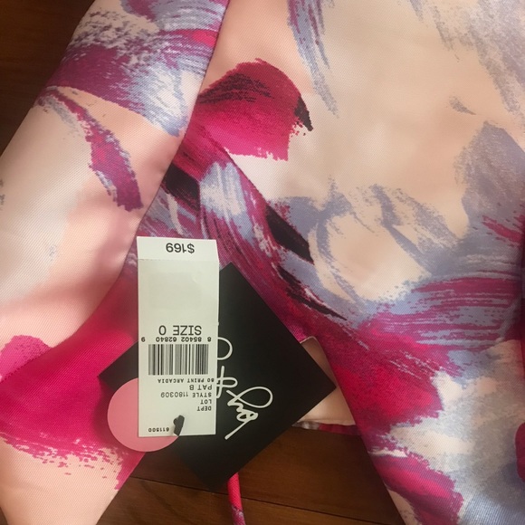 beautiful multicolor designer prom gown size 0 - Picture 4 of 4